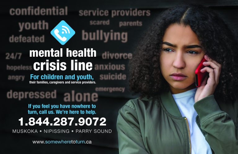 New 24/7 youth mental health crisis line for Muskoka, Parry Sound and Nipissing