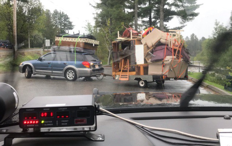 Overburdened vehicle stopped by Huntsville OPP