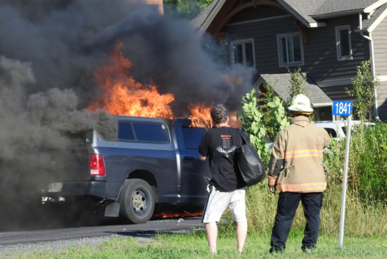 Muskoka Lakes Fire Chief at fire in 30 seconds – but no water