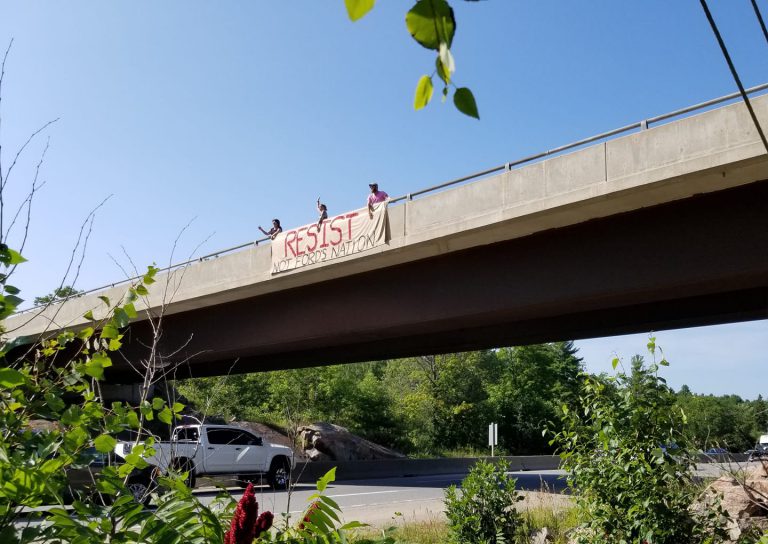 Overpass protests meant to reach the masses
