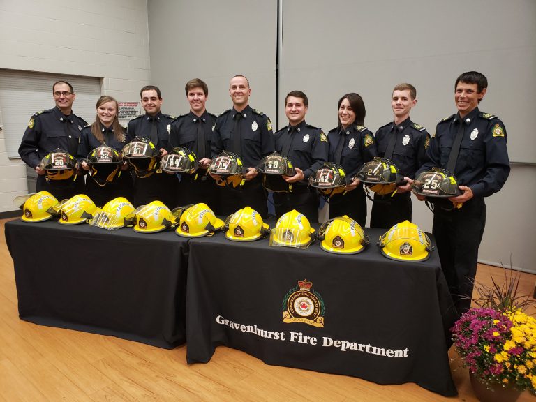 Fresh faces take oath for Gravenhurst Fire Department