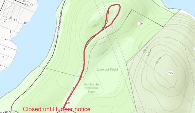 Huntsville Announces Temporary Closure Of Lions Lookout And Lookout Point Road