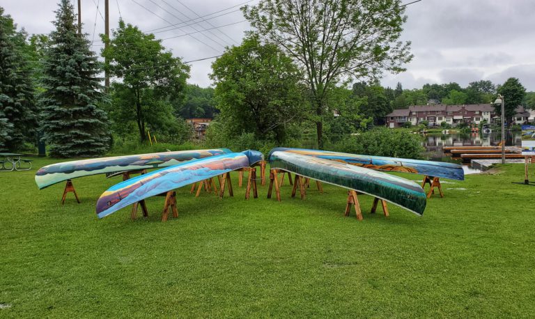 Group of Seven Canoe Murals returning to Huntsville