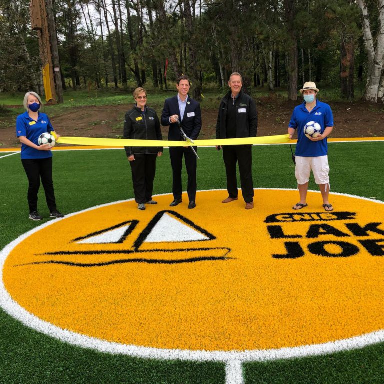 Fully accessible soccer pitch and mini-golf course installed at CNIB Lake Joe