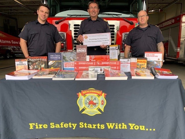 Grant gives Bracebridge Fire Department money to purchase new training materials