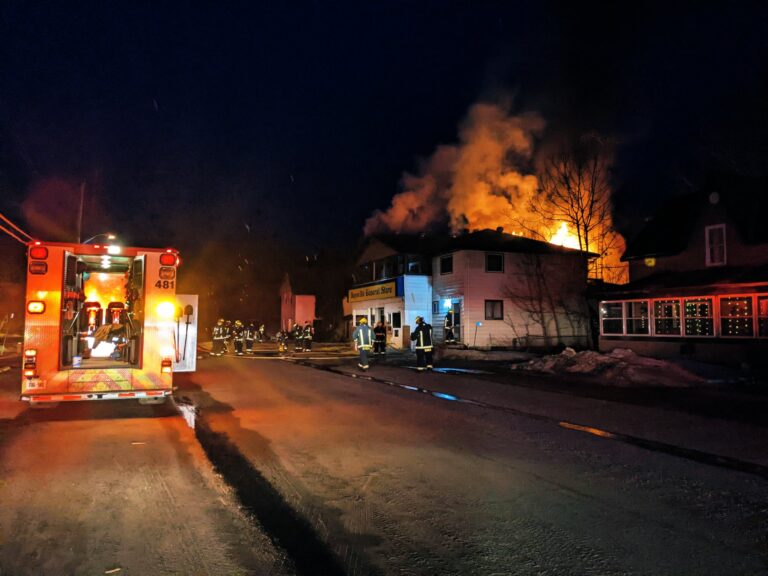 Firefighters battle early morning fire at Baysville General Store
