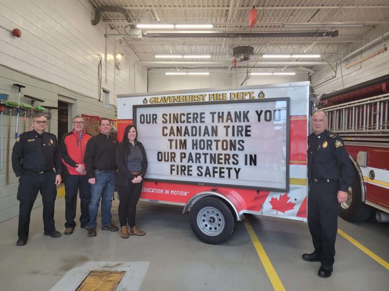 Gravenhurst Fire Department gets moving to promote fire education