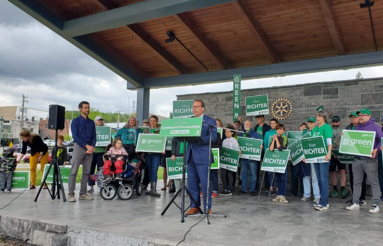 Ontario Green leader announces housing plan for Parry Sound-Muskoka