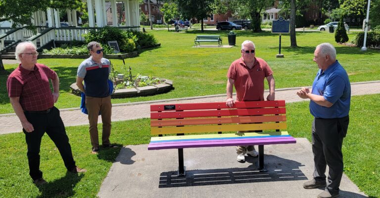 Rainbow benches installed in all six Muskoka municipalities