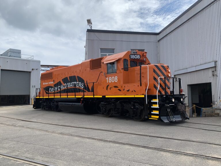 Ontario Northland unveils ‘Every Child Matters’ locomotive
