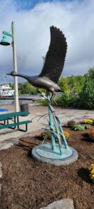 Siggy Puchta bronze Canada goose sculpture gravenhurst muskoka wharf